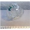 Image 2 : 58. Cut glass oval crystal bowl