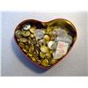 Image 1 : 83. Heart shape tin with service buttons