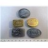 Image 1 : 93. Lot of misc belt buckles (5)