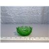 Image 3 : 107. Green pressed glass fruit dish, Arched Cane pattern, 1898-1906