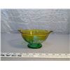 Image 3 : 110. Iris and Herringbone footed drinking glass, flower bowl, and dessert plate