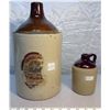 Image 1 : 121 Pint crockery jug (USA) and gallon crockery jug with vinegar label