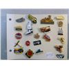 Image 3 : 158. Lot of lapel pins, transportation and travel locations
