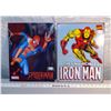 Image 1 : 196. Marvel Comics tin signs, Spiderman, 2005 and Iron Man, 2009