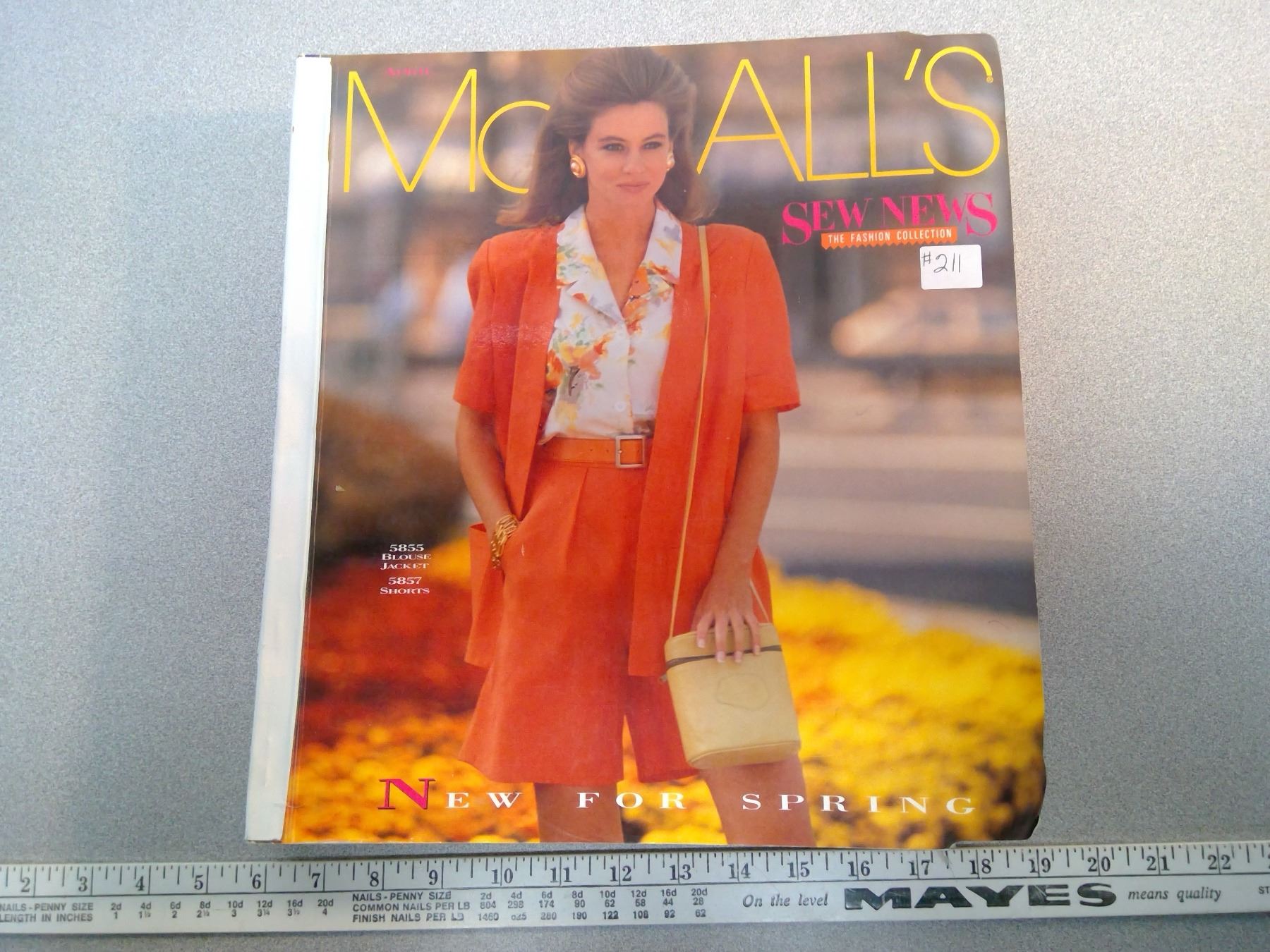 211. McCall’s Sewing Patterns Catalogue Spring 1992 Schmalz Auctions