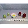 Image 1 : 232. Carlton Ware Rouge Royal and Primrose salt and pepper and small dish