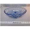 Image 1 : 244. Blue glass footed fruit or center bowl
