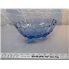 Image 2 : 244. Blue glass footed fruit or center bowl