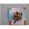 Image 2 : 253. Amber and aurora borealis rhinestone pinwheel broach