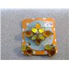 Image 2 : 256. Autumn tone broach and clip earring set