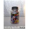 Image 1 : 276.  Nabob glass coffee jar of modern realistic buttons
