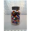 Image 2 : 276.  Nabob glass coffee jar of modern realistic buttons