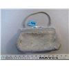 Image 1 : 296. Vintage beaded silver evening clutch, very good condition
