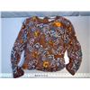 Image 1 : 302. ShowMax Original brown silk dress, ornate decoration, made in China, size M