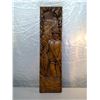 Image 1 : 333. Wooden carved wall plaque, fishing scene 31” x 8”
