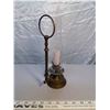 Image 2 : 342.Small brass candle holder with chimney