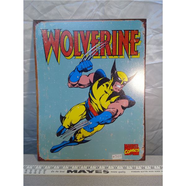 354. Marvel Comics tin sign, “Wolverine”, 2007