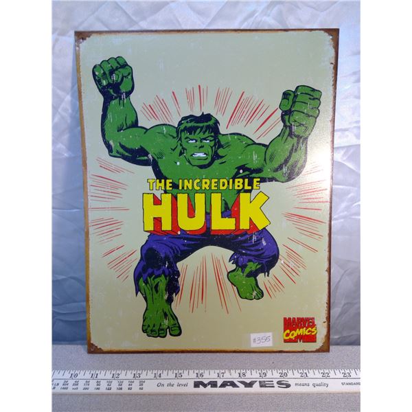 355. Marvel Comics tin sign, “the Incredible Hulk”, 2007
