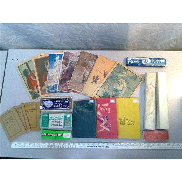 387. Lot of school related items