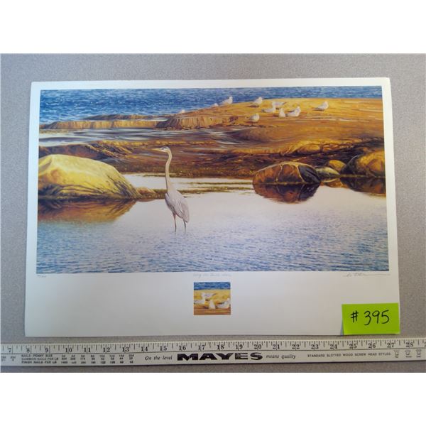 395. Print by Claudio D’Angelo, “Along the North Shore”, artist signed, #80/395