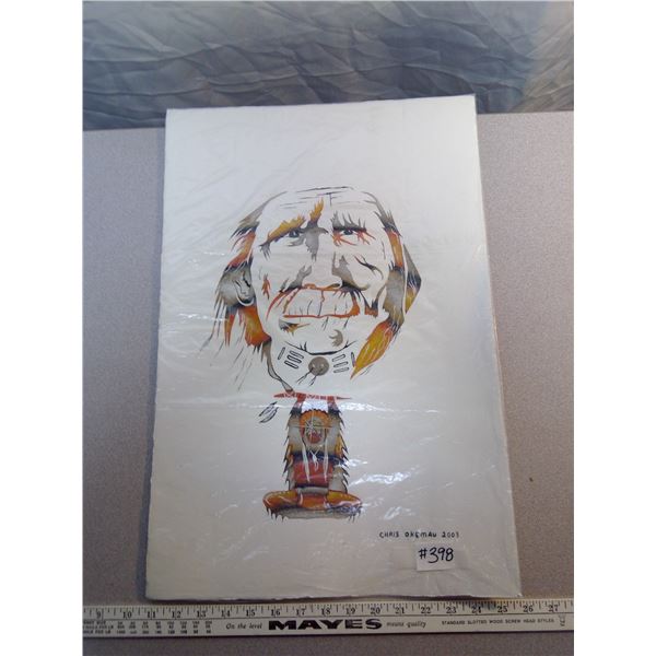 398. Original artwork by Chris Okemau, 2003, untitled