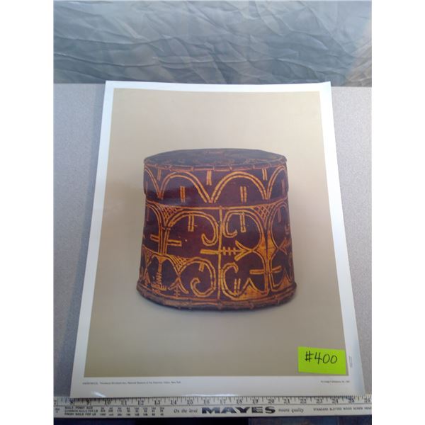 400. Poster, Penobscot Birchbark Box, National Museum of the American Indian, NY, 1991
