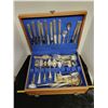 Image 1 : Box of silverplate cutlery
