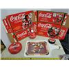 Image 1 : Collection of Coca Cola items (one hockey puck Weyburn Redwings)