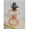 Image 4 : Pink depression glass lamp