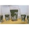 Image 2 : Jug & 5 glasses 1950's