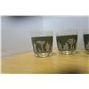 Image 2 : Set of 6 1950's short glasses