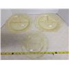 Image 1 : 3 Depression glass plates