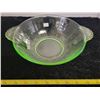 Image 1 : Green depression glass bowl