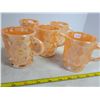 Image 2 : 5 Fire King mugs high lustre
