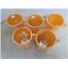 Image 4 : 5 Fire King mugs high lustre