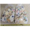 Image 4 : 2 bags of cancelled stamps