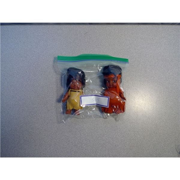 Rubber Native American Dolls