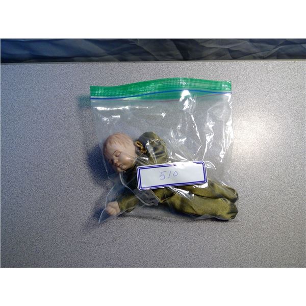 Porcelain Head Doll, Sand Filled Body