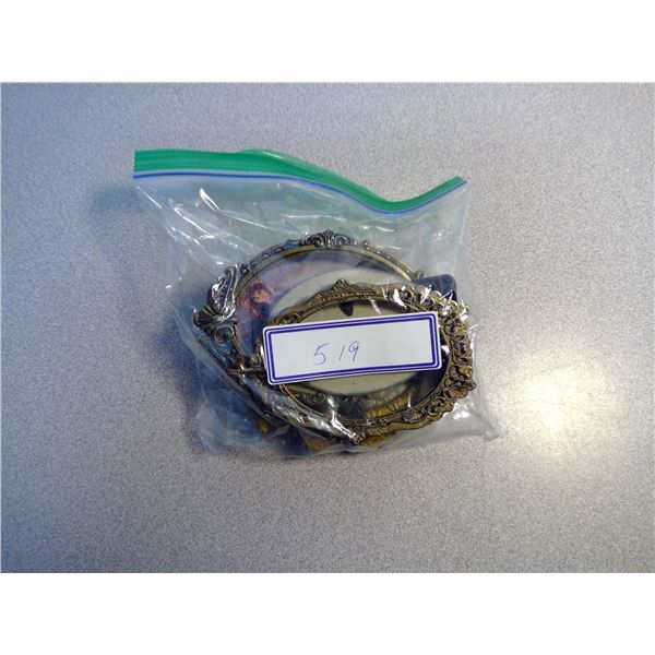 4 Small Oval Picture Frames, Made In Italy