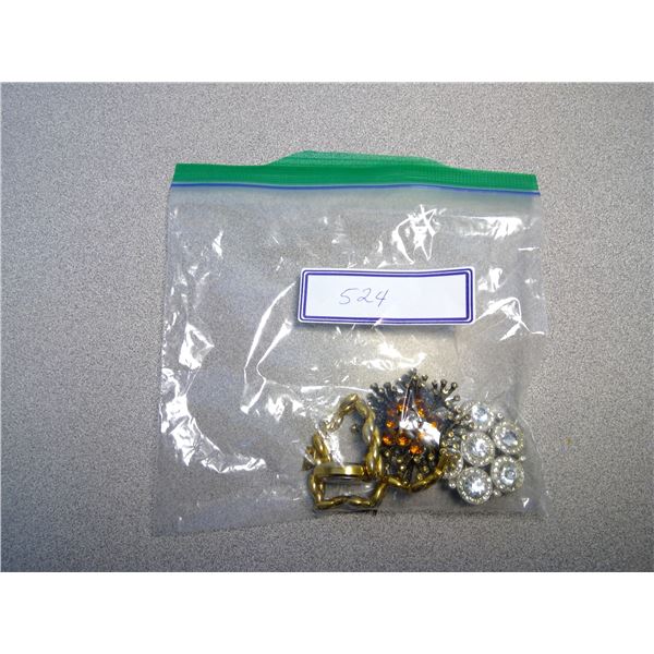 2 Brooches, Watch, Pair of 925 Ear Rings