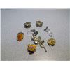 Image 1 : Lot of Clip-on Earrings & Rose Pin