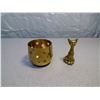 Image 2 : Brass Candle Holder and Cat Stature