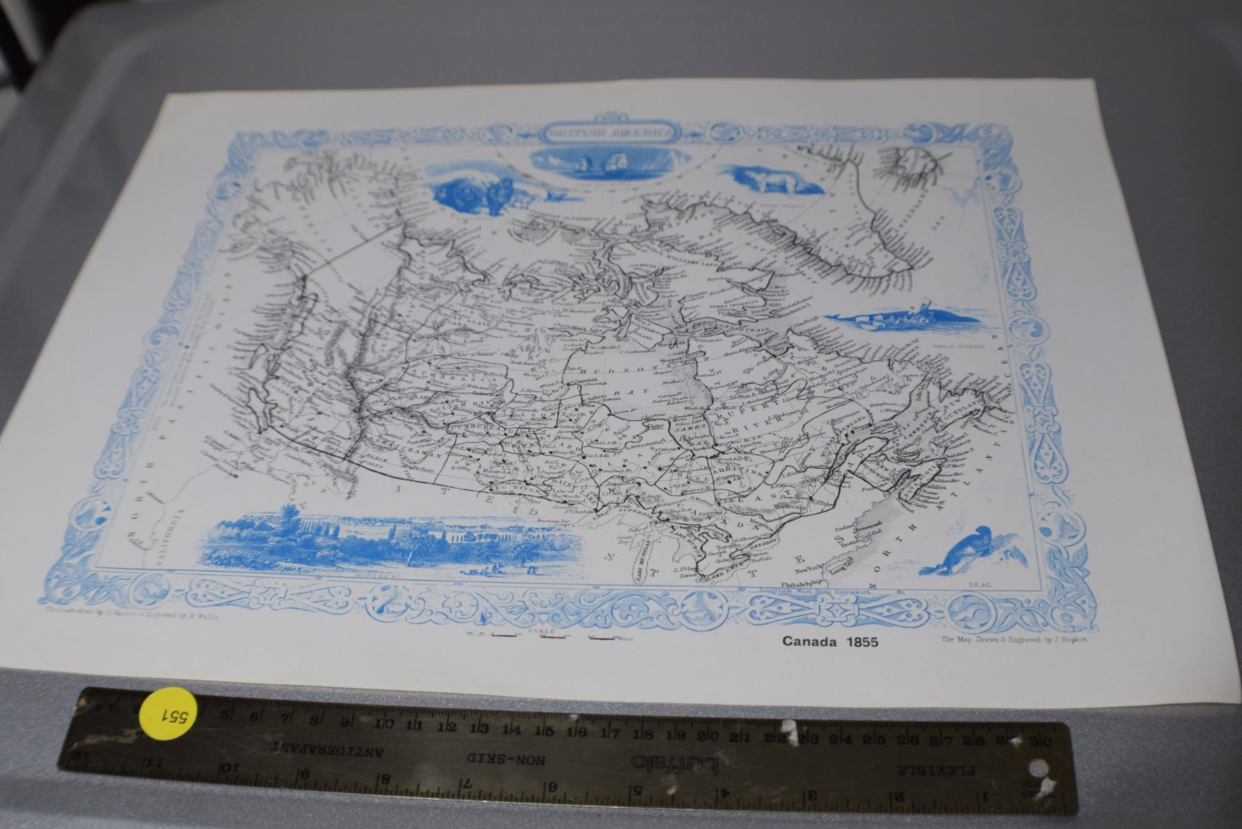 1855 Map of Canada mid Century copy Schmalz Auctions