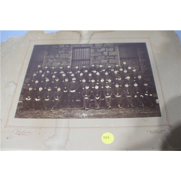 Antique British Police Cabinet Card - poor