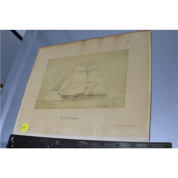 1800"s H.M.L. Leander Print