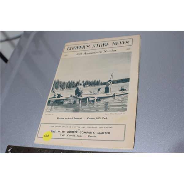 Swift Current 1948 Co-operator Store News