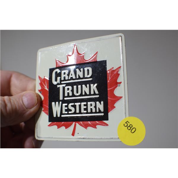 1953 NOS Grand Trunk Railway Sign Wheaties Cereal