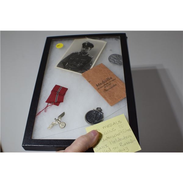 Killed German SS Soldier Medals etc.