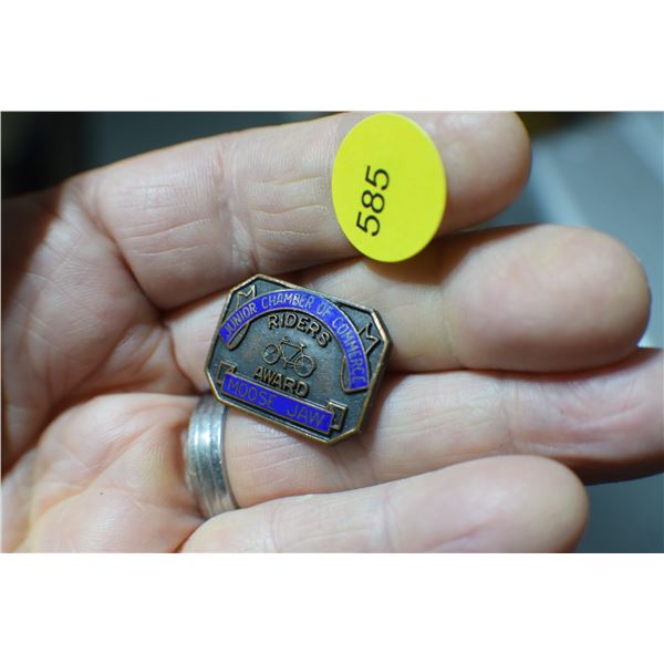 Moose Jaw Sask. Bicycle Riders Award