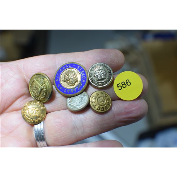CNR & CPR Button Lot